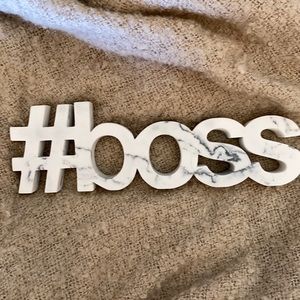 MARBLE EFFECT QUARTZ (?)  #boss SIGN 🖤🤍 not plastic